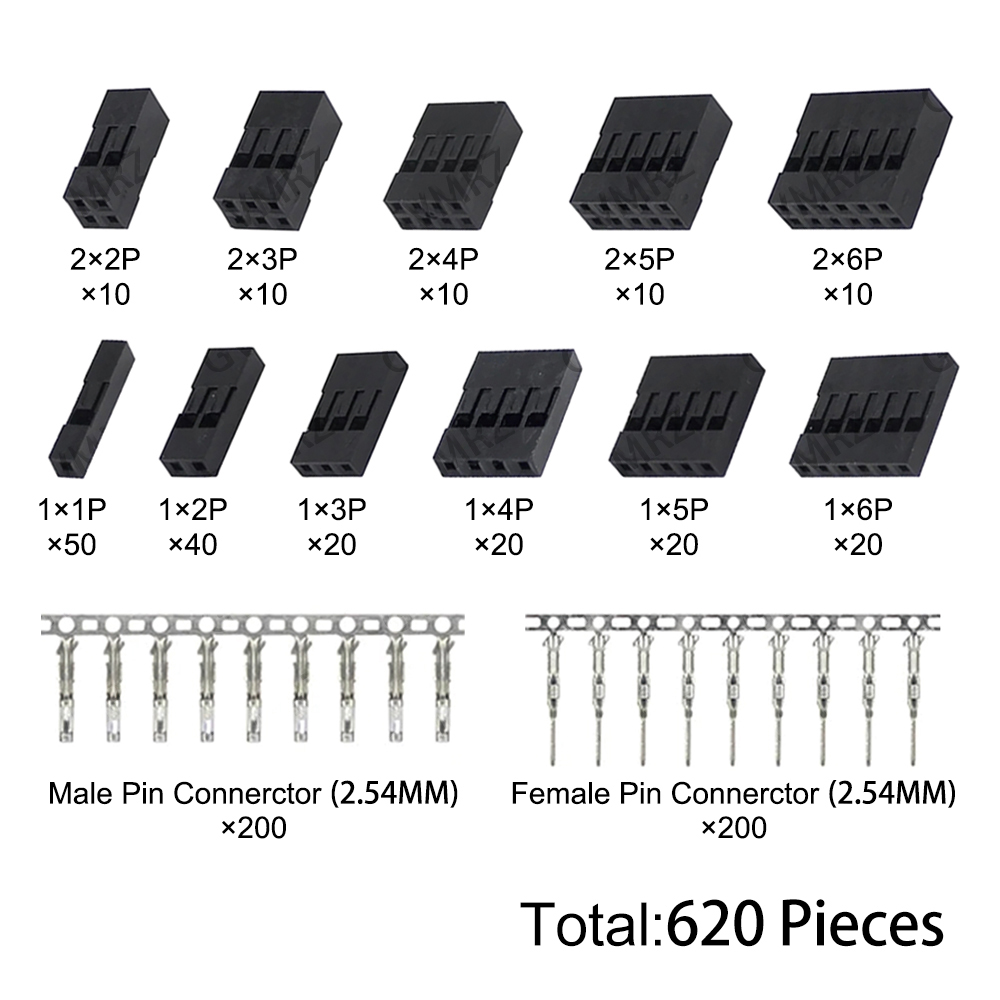 Diy Electronics Project Kit - Kit de Conectores DuPont 620PCS 2.54mm