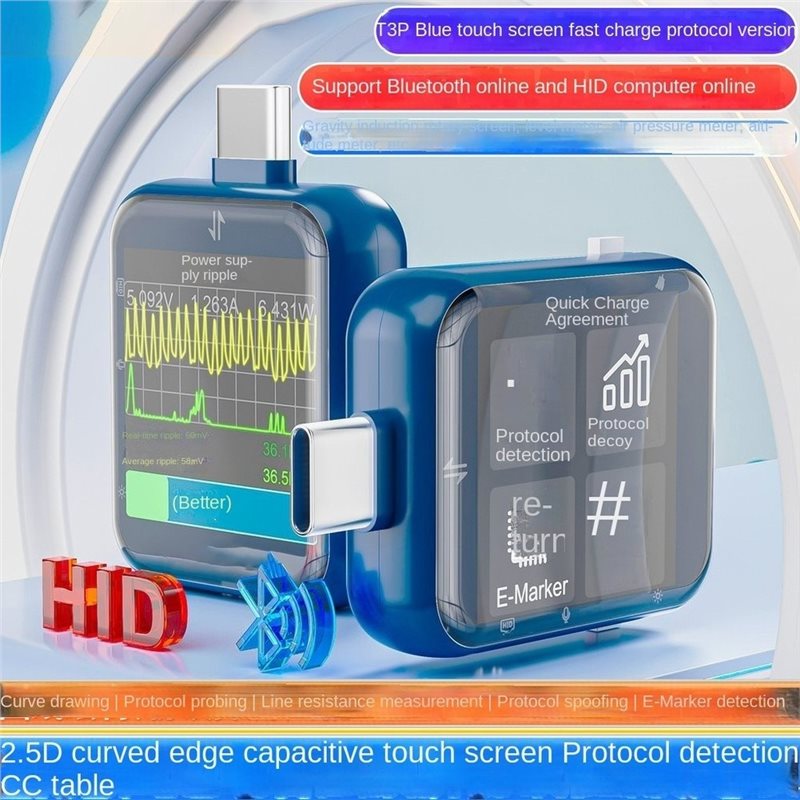Logic Analyzer Usb - AFOURT-T3P: Testador de energia USB com