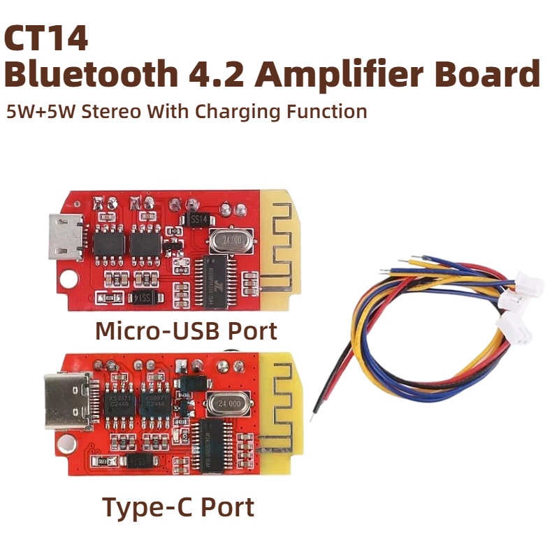 Diy Audio Electronics Kit - Placa amplificadora de potência estéreo Bluetooth