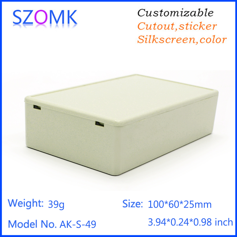 4 peças 100*60*25mm plástico i - Diy Electronics Cabinet avaliação e preço