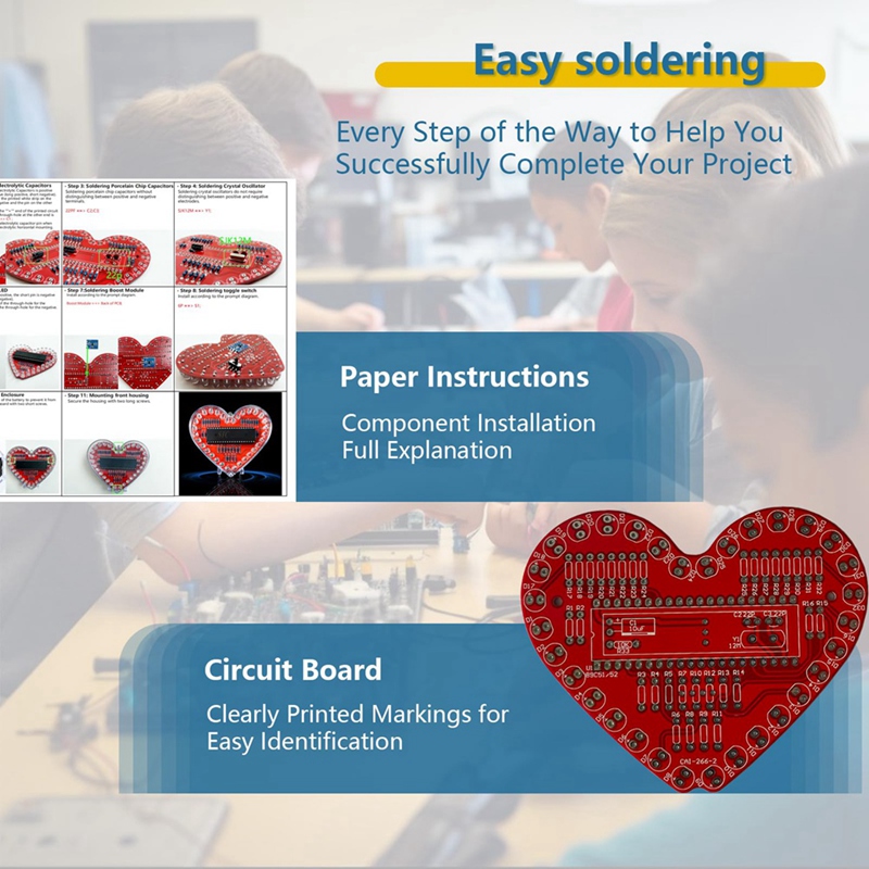 ● Kit de prática de soldagem,  - Diy Electronics Project Kit avaliação e preço
