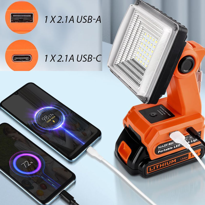 4 Polegada led luz de trabalho - Black+Decker Tool Cordless avaliação e preço