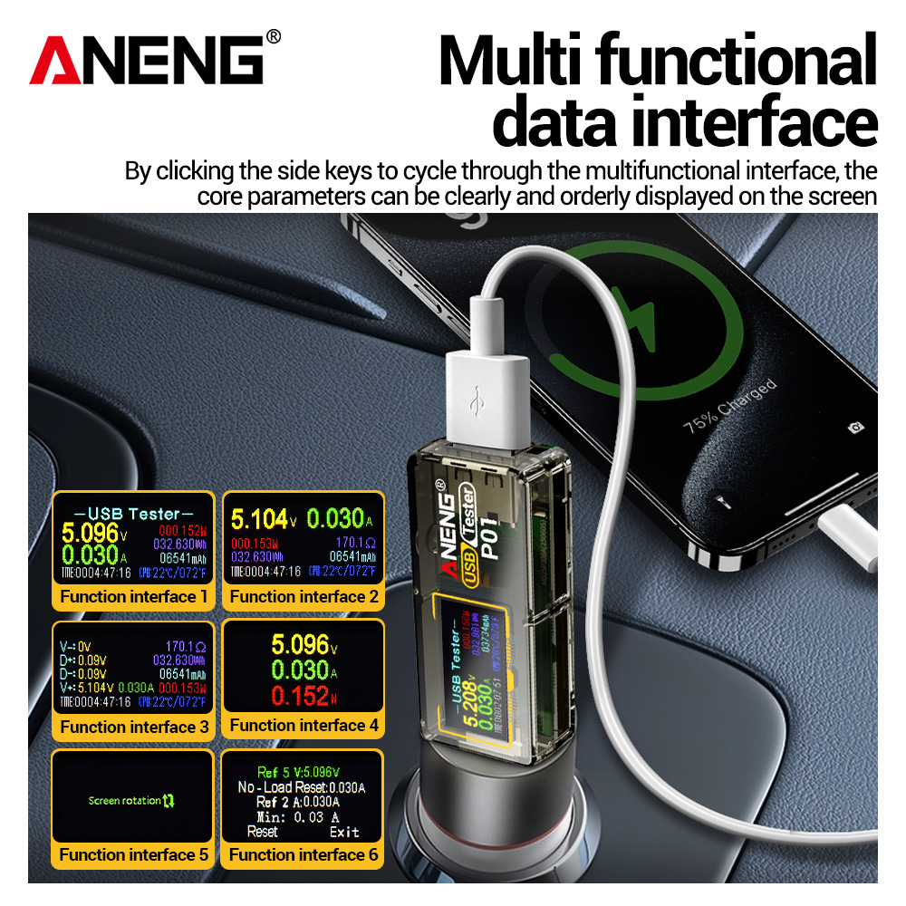 ANENG P01: Testador USB, voltí - Logic Analyzer Usb avaliação e preço