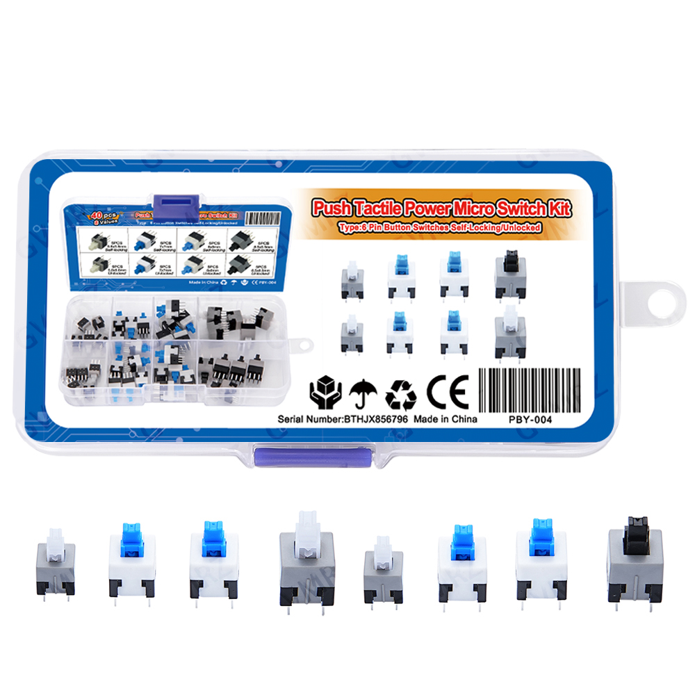 Kit de 40 microinterruptores t - Diy Electronics Project Kit avaliação e preço
